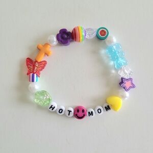 Hot Mom Beaded Bracelet Y2k 90s